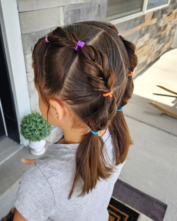 Colorful Pull-Through Twists