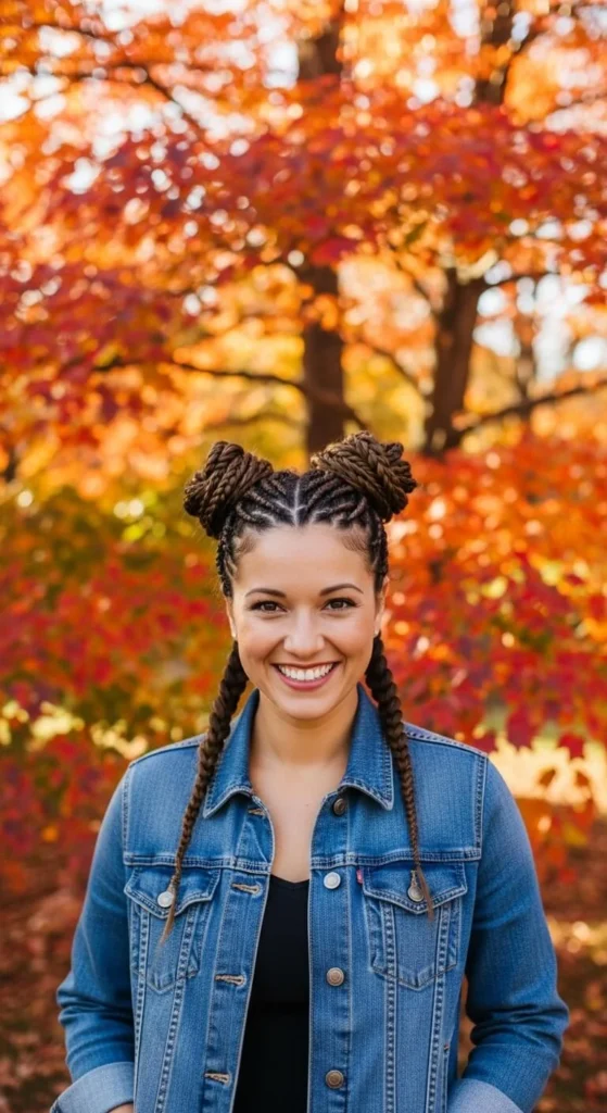 Braid into Space Buns