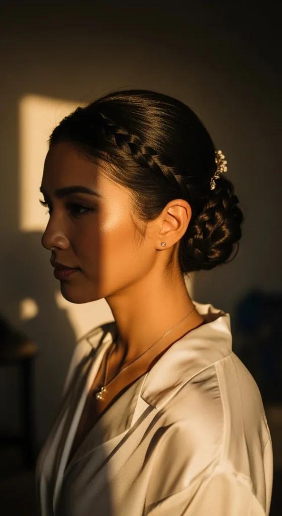 Braided Low Bun 1