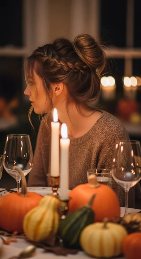 Braided Messy Bun