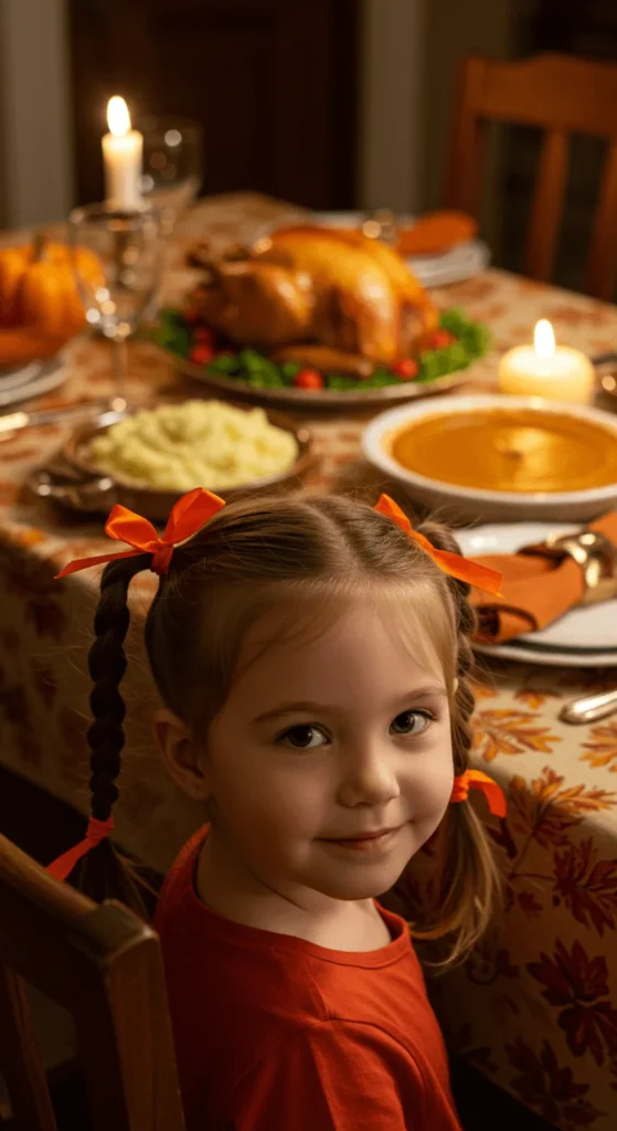 Braided Pigtails with Ribbons