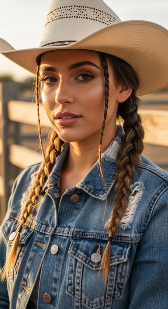 Double Dutch Cowgirl Braids