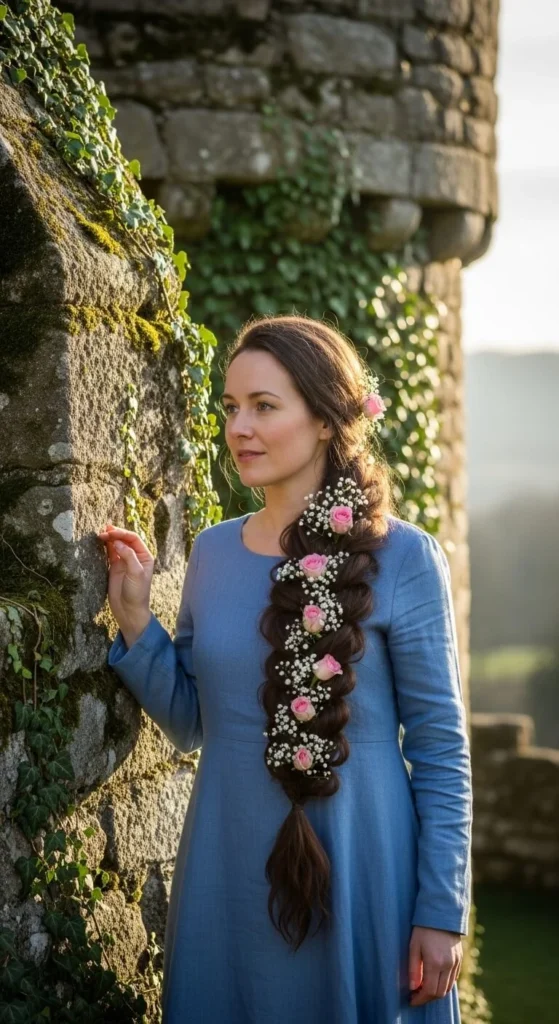Flower Embellished Braid 2