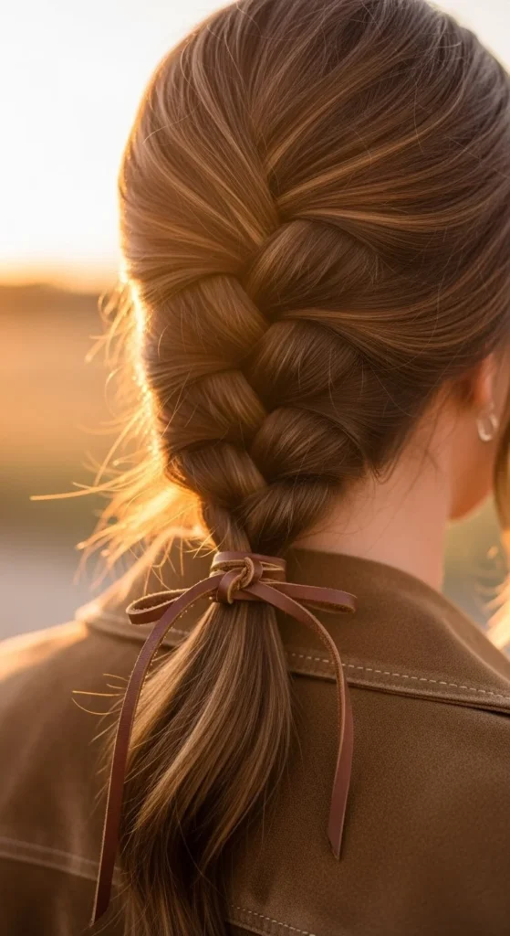 French Braid Ponytail 1
