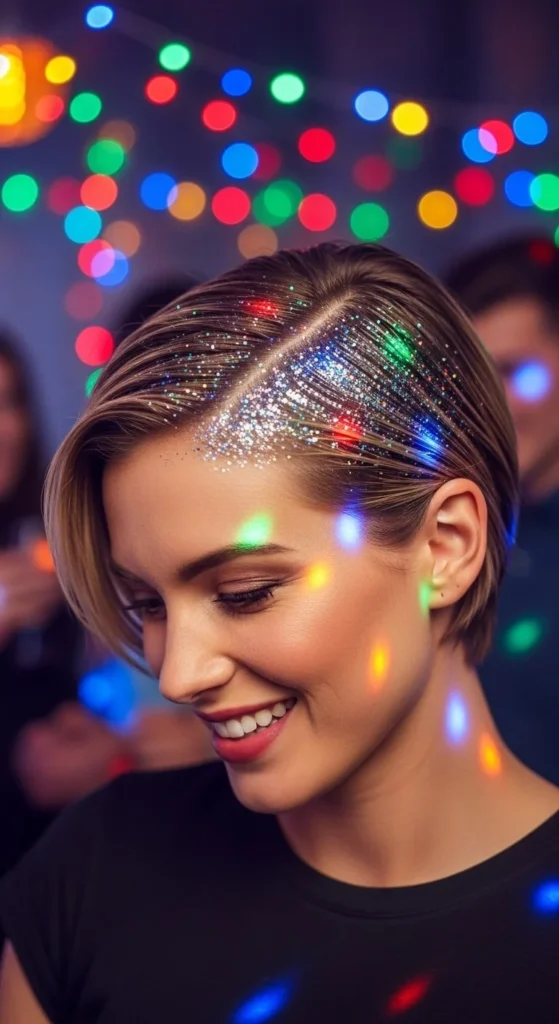 Glitter Roots Look