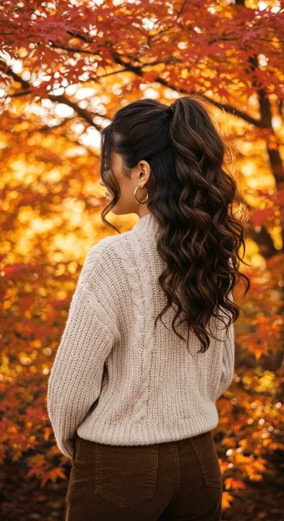 High Ponytail with Texture