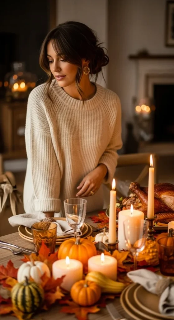 Loose Messy Bun with Curtain Bangs