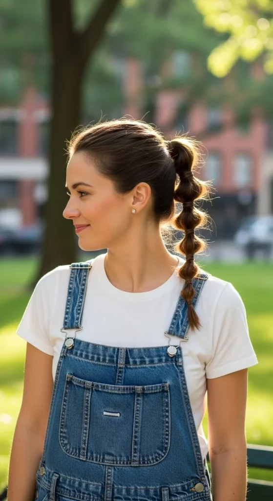 Low Bubble Ponytail 2