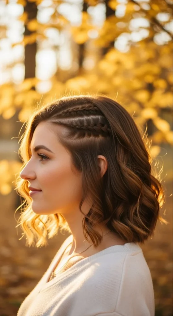 Mini Side Braids with Loose Hair