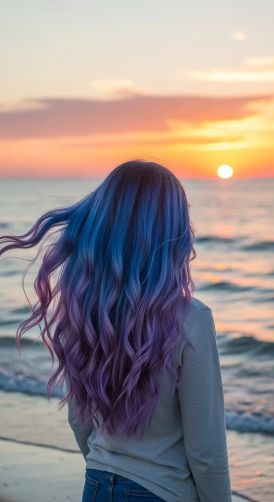 Ocean Inspired Blues and Purples