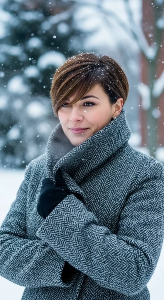 Pixie Cut with Side Bangs