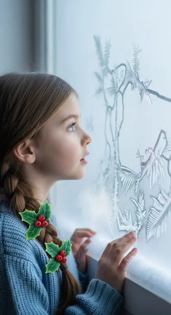 Side Braid with Holly Clips