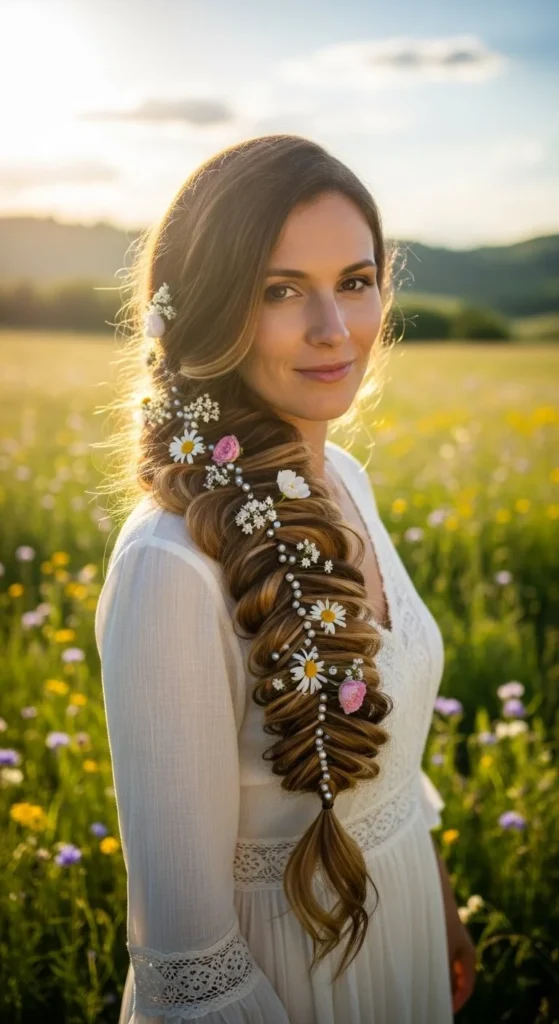 Side Swept Fairy Braid