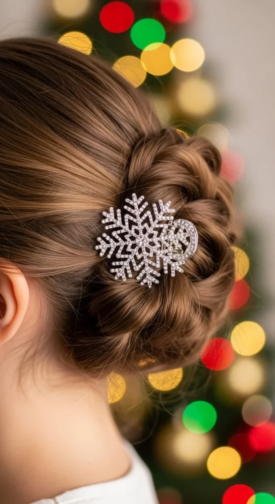 Side Twist with Sparkly Clip