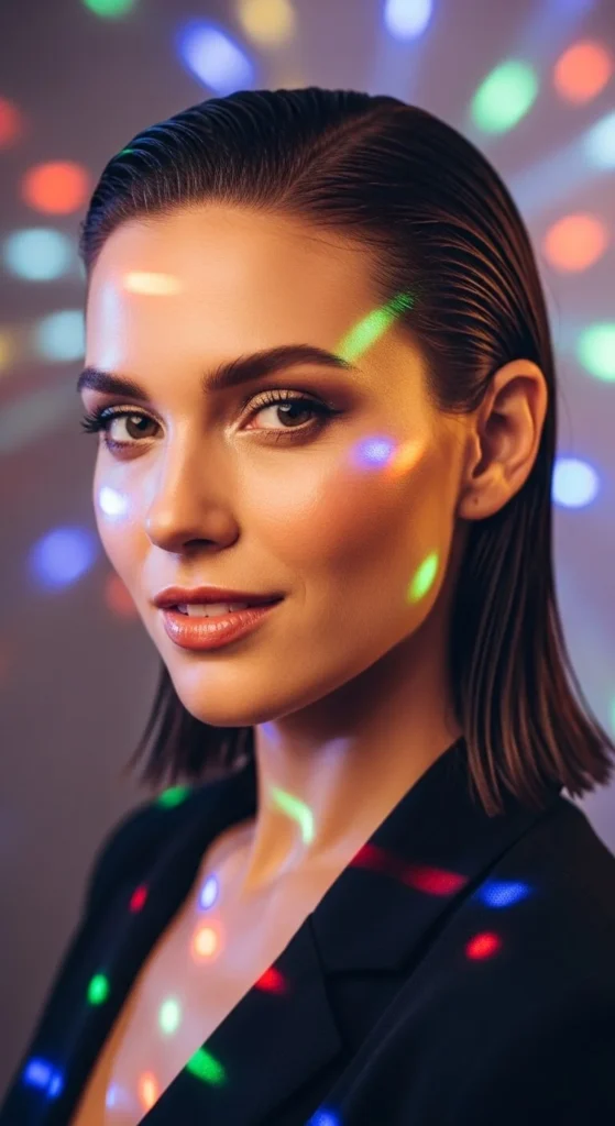 Slicked Back Wet Look