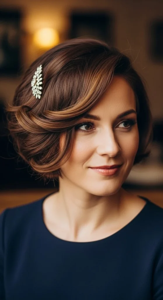 Soft Curls with Side Clip