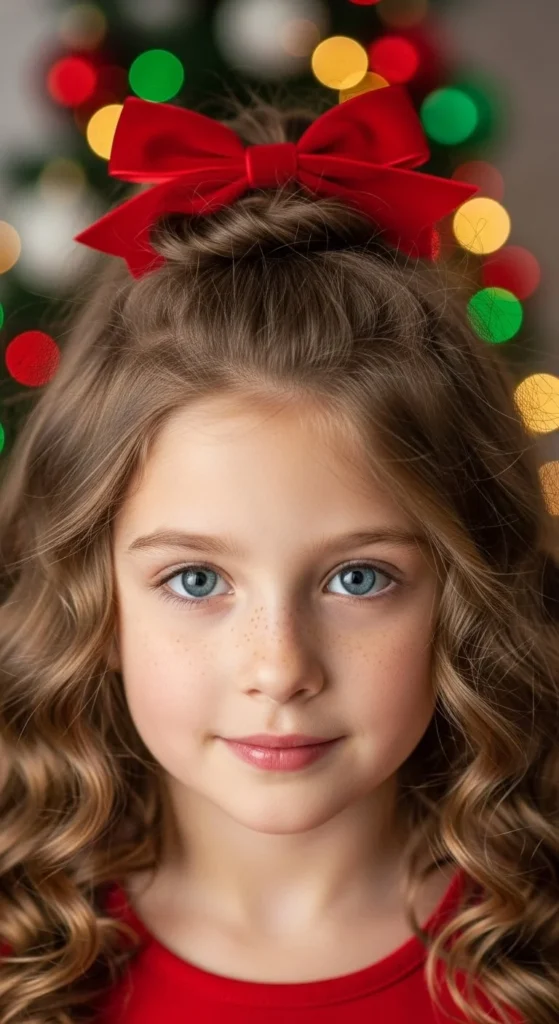 Twisted Half Up with Bow