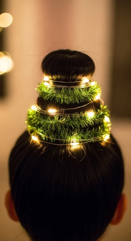 16. Fairy Light Tree Bun